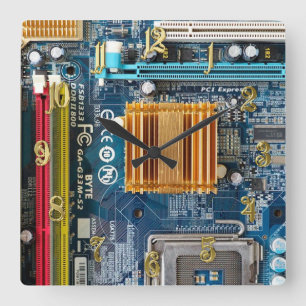 Circuitbord Vierkante Klok