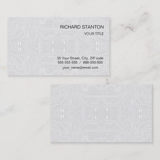 Circuitbord Visitekaartje (Voorkant / Achterkant)