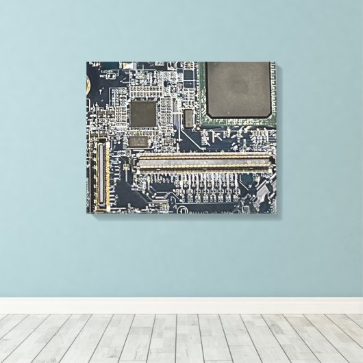 Circuitbordkunst Canvas Afdruk (Insitu (Houten vloer))
