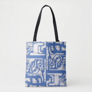 Circuitbordpatroon Tote Bag
