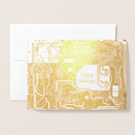 circuitgoud folie kaarten (Voorkant met envelop)