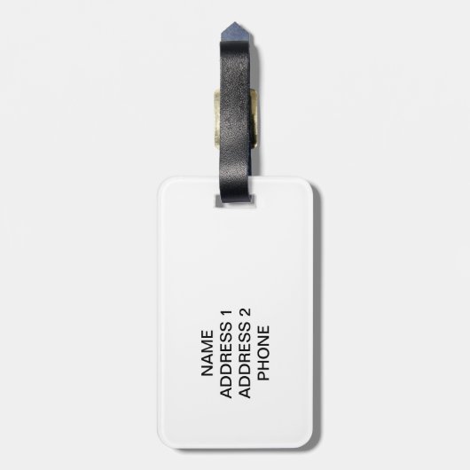 Circuitkaart Bagagelabel (Achterkant verticaal)