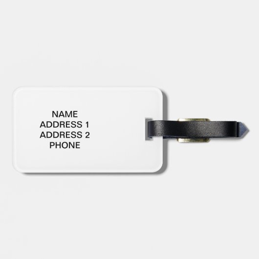 Circuitkaart Bagagelabel (Achterkant horizontaal)