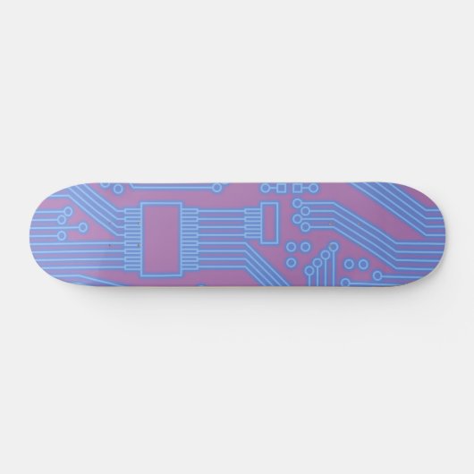 Circuitkaart blauw persoonlijk skateboard (Horizontaal)