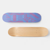 Circuitkaart blauw persoonlijk skateboard (Horizontaal)