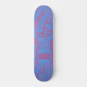 Circuitkaart blauw persoonlijk skateboard (Voorkant)