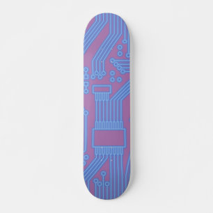 Circuitkaart blauw persoonlijk skateboard