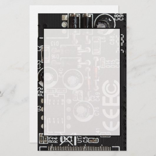 Circuitkaart Briefpapier (Voorkant / Achterkant)