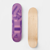 Circuitkaart Roze Persoonlijk Skateboard (Voorkant)