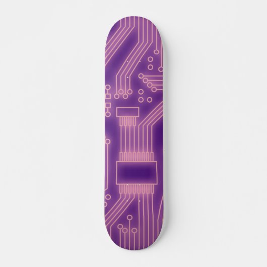 Circuitkaart Roze Persoonlijk Skateboard (Voorkant)