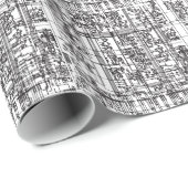 Circuitkaart Schematisch Cadeaupapier (Rol Hoek)