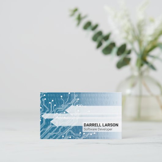 Circuitkaart | Technologie | Codenummers Visitekaartje (Staand voorkant)