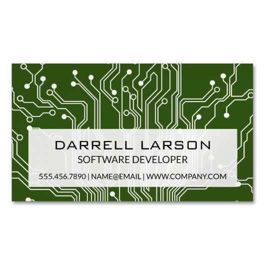 Circuitkaart | Technologie Magnetisch Visitekaartje (Voorkant)