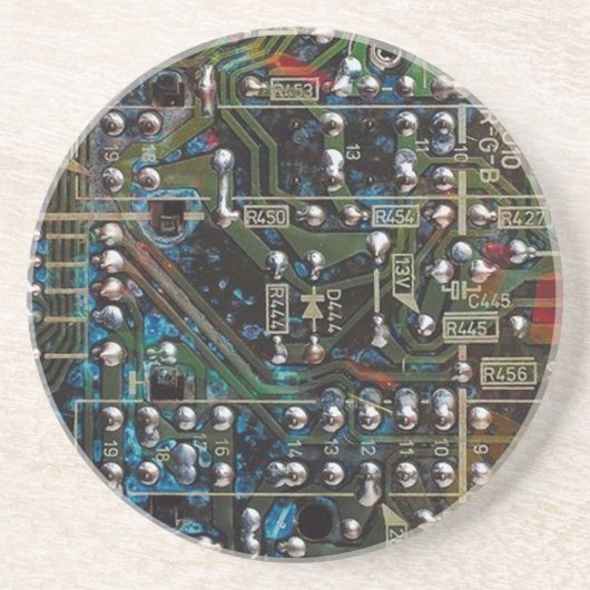Circuitkaart Zandsteen Onderzetter (Voorkant)