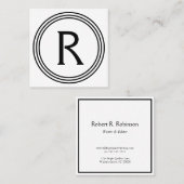 Circuitmonogram Vierkante Visitekaartje (Voorkant / Achterkant)