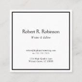 Circuitmonogram Vierkante Visitekaartje (Achterkant)