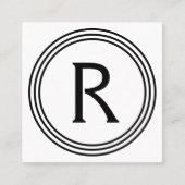 Circuitmonogram Vierkante Visitekaartje (Voorkant)