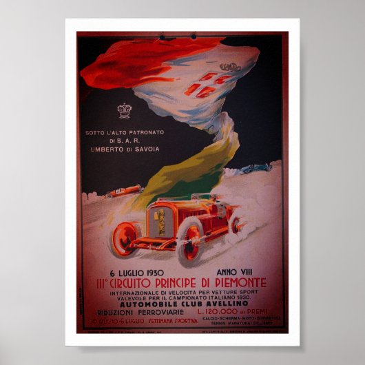 Circuito Avellino - Vintage poster uit 1930 (Voorkant)