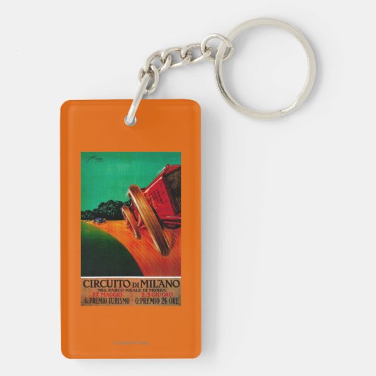 Circuito Di Milano  PosterEurope Sleutelhanger (achterkant)