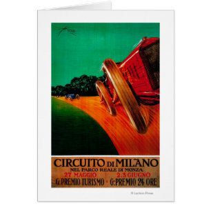 Circuito Di Milano Vintage PosterEurope