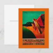Circuito Di Milano Vintage PosterEurope Briefkaart (Voorkant / Achterkant)