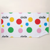 Circuitpatroon op wit strandlaken (Voorkant)