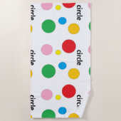 Circuitpatroon op wit strandlaken (Voorkant)