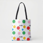 Circuitpatroon op wit tote bag (Voorkant)