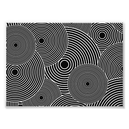 Circuitpatroon zwart-wit foto afdruk (Voorkant)