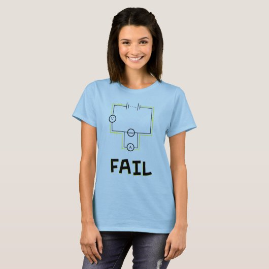 Circuitry Fail T-shirt (Voorkant volledig)