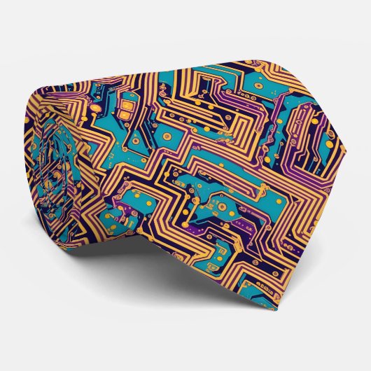 Circuitry Stropdas (Opgerold)