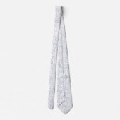 Circuitry White Stropdas (Achterkant)