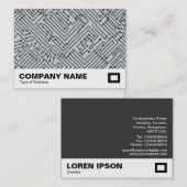 Circuitry - Zwart op grijs c6cbcc Visitekaartje (Voorkant / Achterkant)