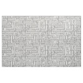 Circuitry - Zwart op wit Stof (Yard (91,4 cm))