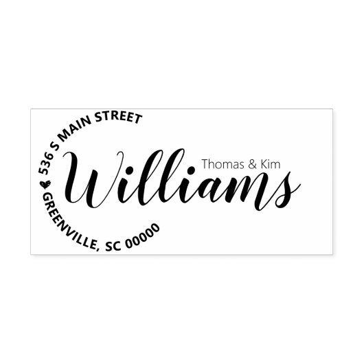 Circulair adres Aangepast rubberstempel (Afrduk)