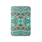 Circulair Celsius Concentric Circles Pattern Badmat (Voorkant Verticaal)