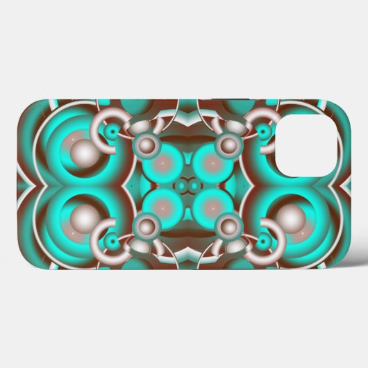 Circulair Celsius Concentric Circles Pattern Case-Mate iPhone Case (Achterkant (horizontaal))