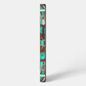 Circulair Celsius Concentric Circles Pattern iPhone Hoesje (Linkerkant)