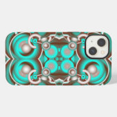 Circulair Celsius Concentric Circles Pattern iPhone Hoesje (Achterkant horizontaal)