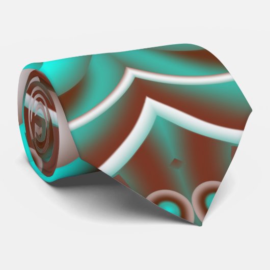 Circulair Celsius Concentric Circles Pattern Stropdas (Opgerold)