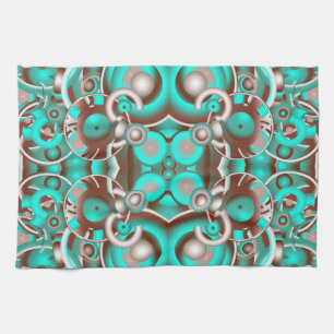 Circulair Celsius Concentric Circles Pattern Theedoek