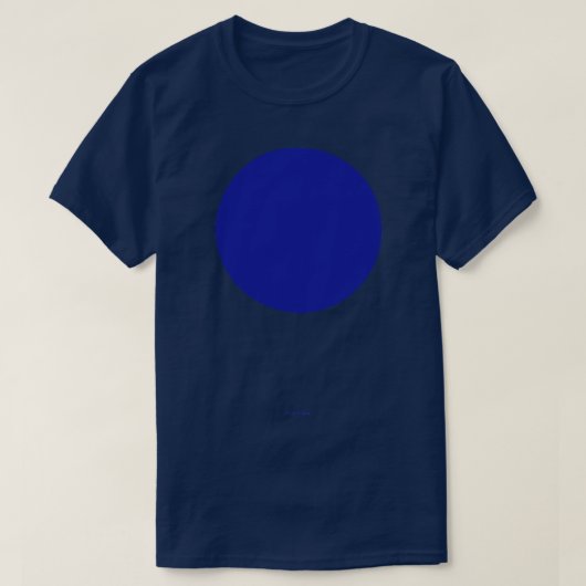 Circulair Crayola blauw lint T-shirt (Design voorkant)