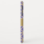 Circulair Goud Paars Patroon Case-Mate iPhone Case (Achterkant/links)
