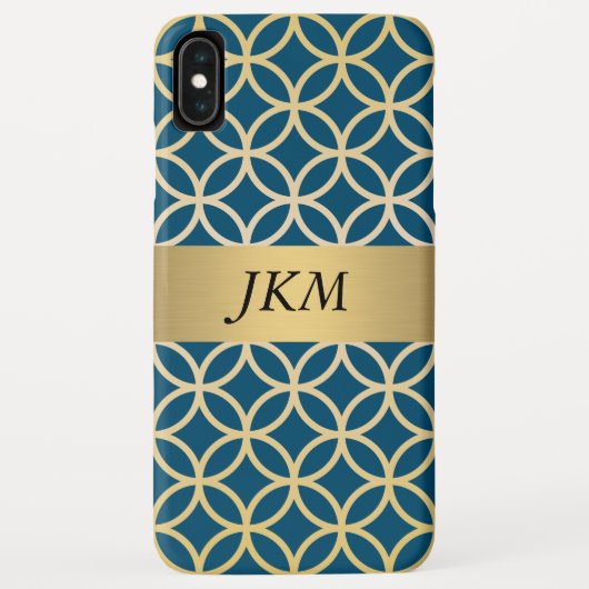 Circulair goudpatroon Case-Mate iPhone case (Achterkant)