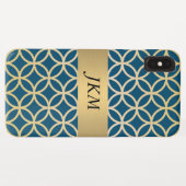 Circulair goudpatroon Case-Mate iPhone case (Achterkant (horizontaal))