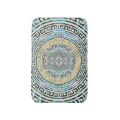 Circulair Grieks Meander Patroon - Griekse sleutel Badmat (Voorkant Verticaal)