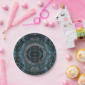 Circulair Grieks Meander Patroon - Griekse sleutel Papieren Bordje (Feest)