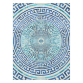 Circulair Grieks Meander Patroon - Griekse sleutel Tafelkleed (Voorkant)