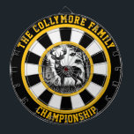 Circulair hert doel muur kunst dartbord<br><div class="desc">Vier het buitenleven met dit opvallende cirkelvormige ontwerp van een hert met gewei in een sereen bos. De gedurfde overlay voegt een avontuurlijke sfeer toe, waardoor het ideaal is voor mannen grotten of jachtlodges. De natuurlijke schoonheid en rustieke elegantie verheffen elke ruimte.</div>