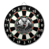 Circulair hert met Forest Target Dartbord (Voorkant)